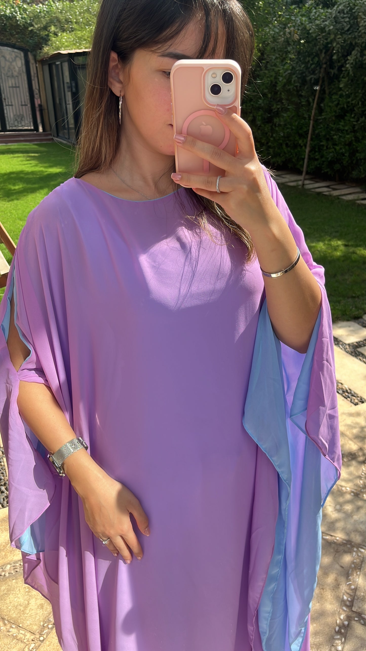 Flow Abaya - Lavender x Baby Blue