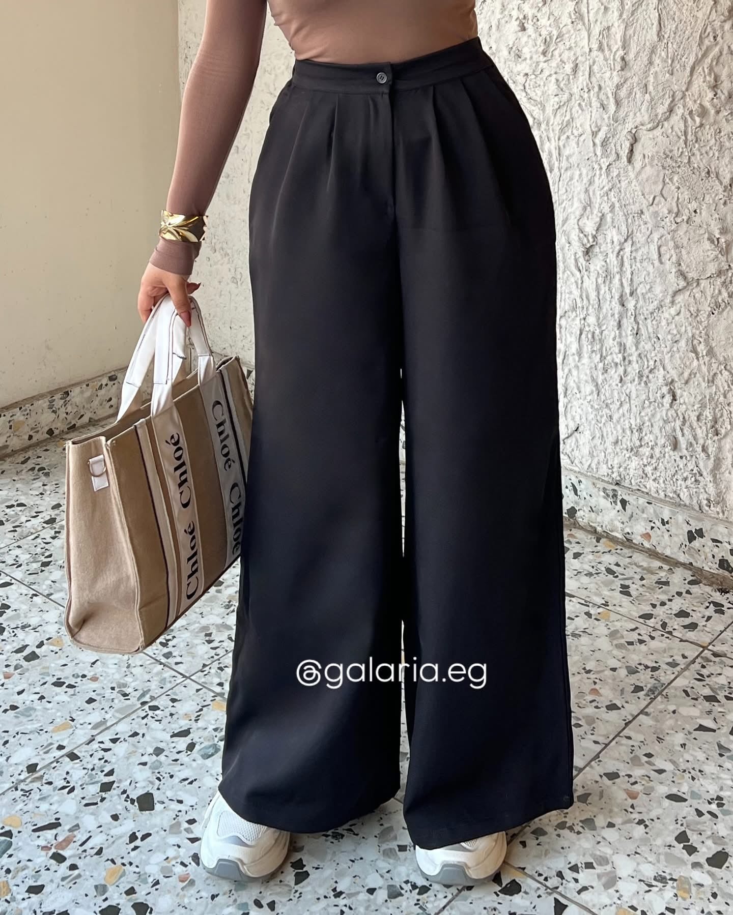 Wide Leg Pants - Black