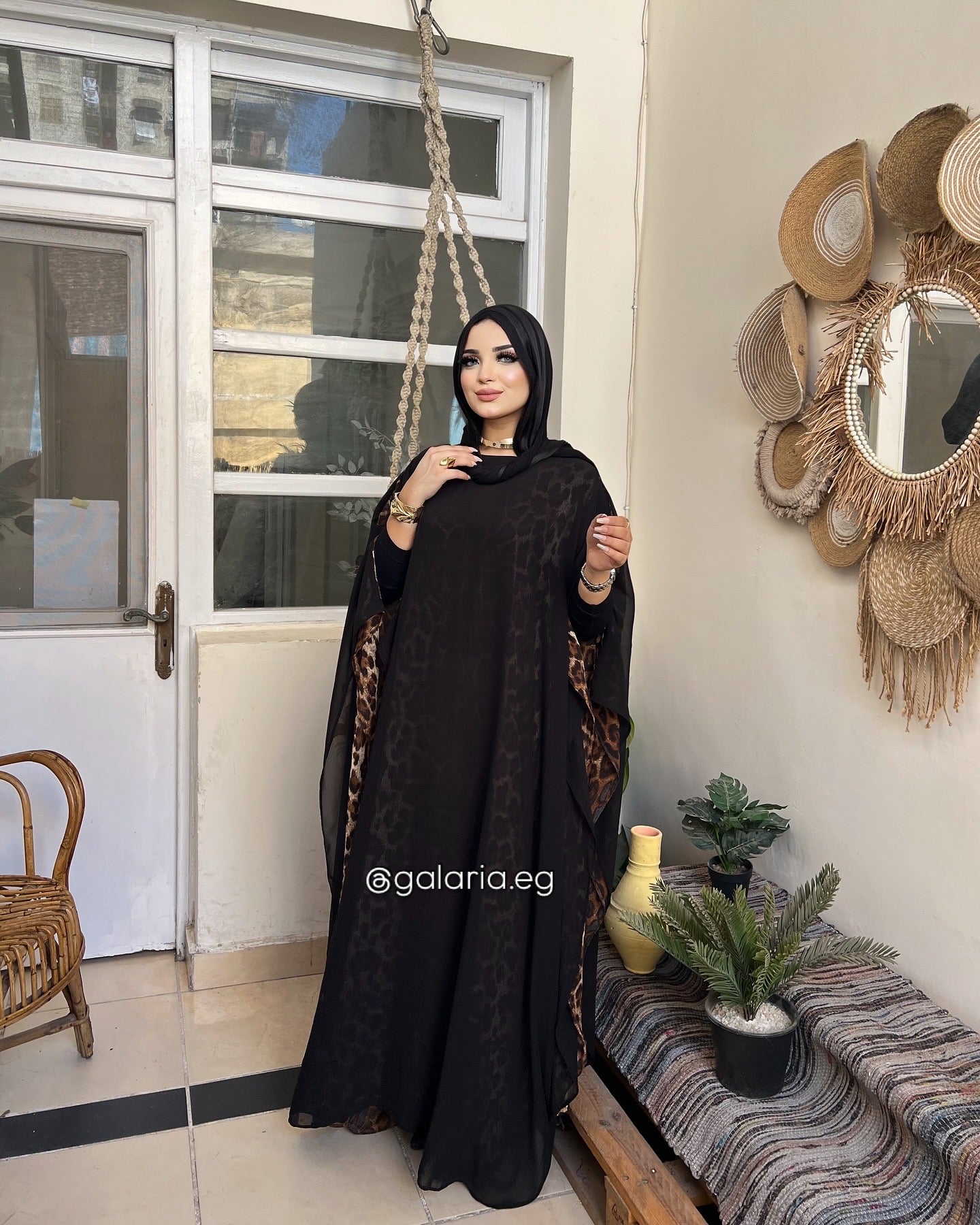 Leopard Flow Abaya