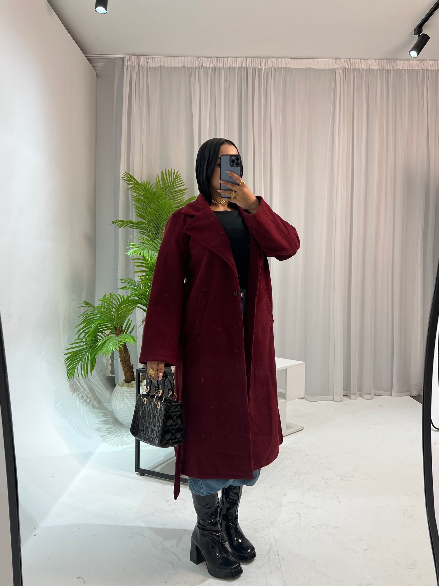 Sandra’s Coat - Burgundy