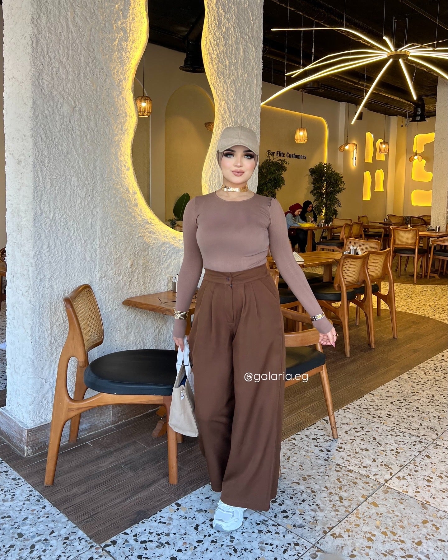 Wide Leg Pants - Chocolate Brown