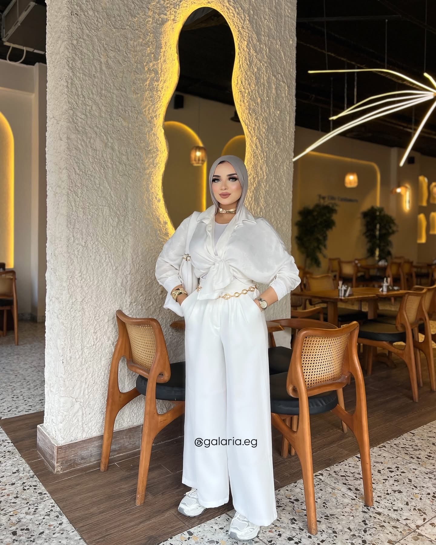 Wide Leg Pants - White