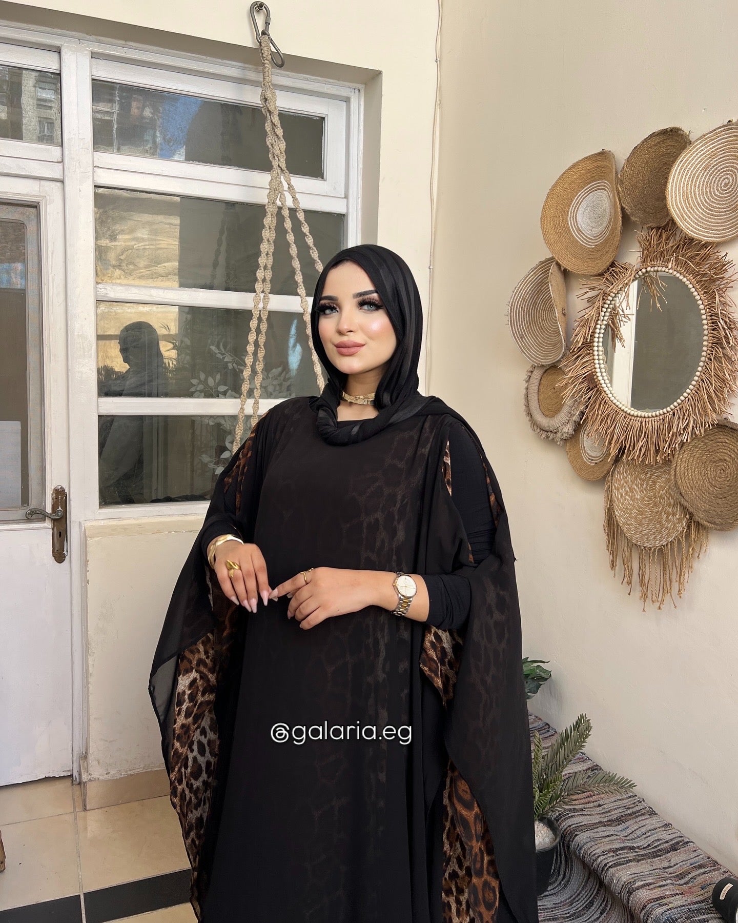 Leopard Flow Abaya