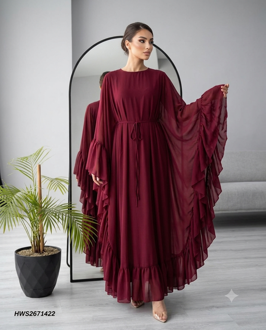 Elara Chiffon Abaya