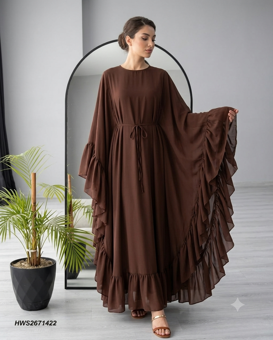Elara Chiffon Abaya