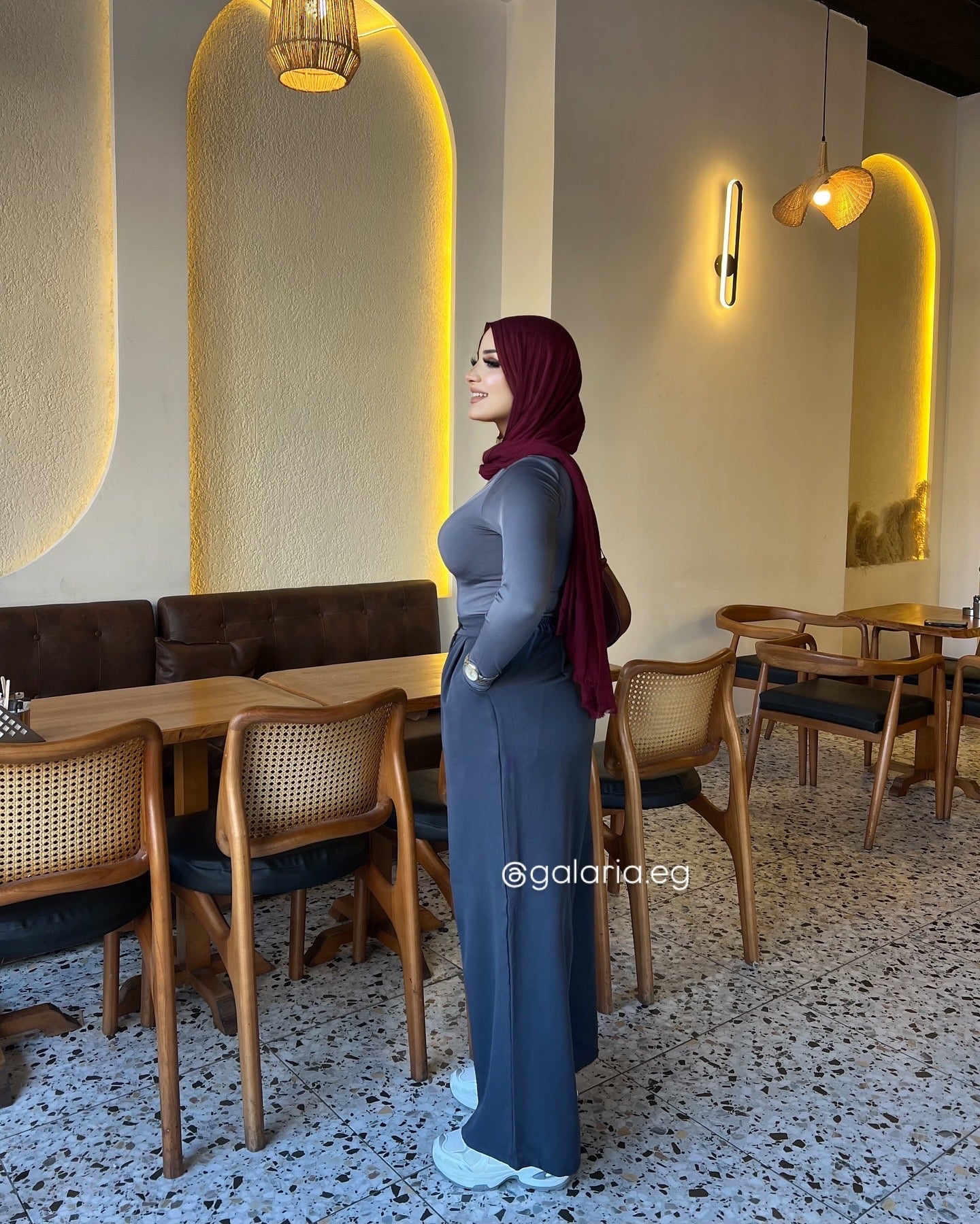 Wide Leg Pants - Grey