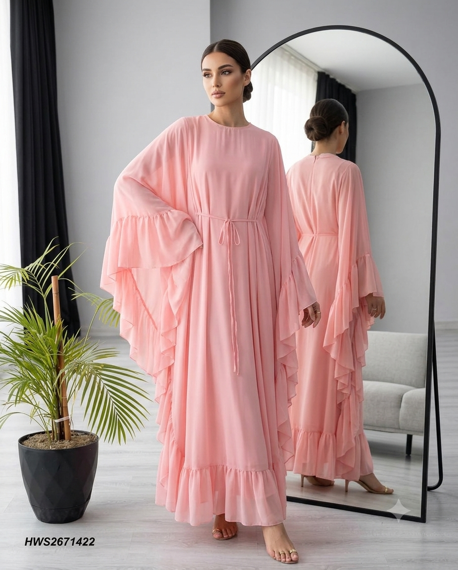 Elara Chiffon Abaya