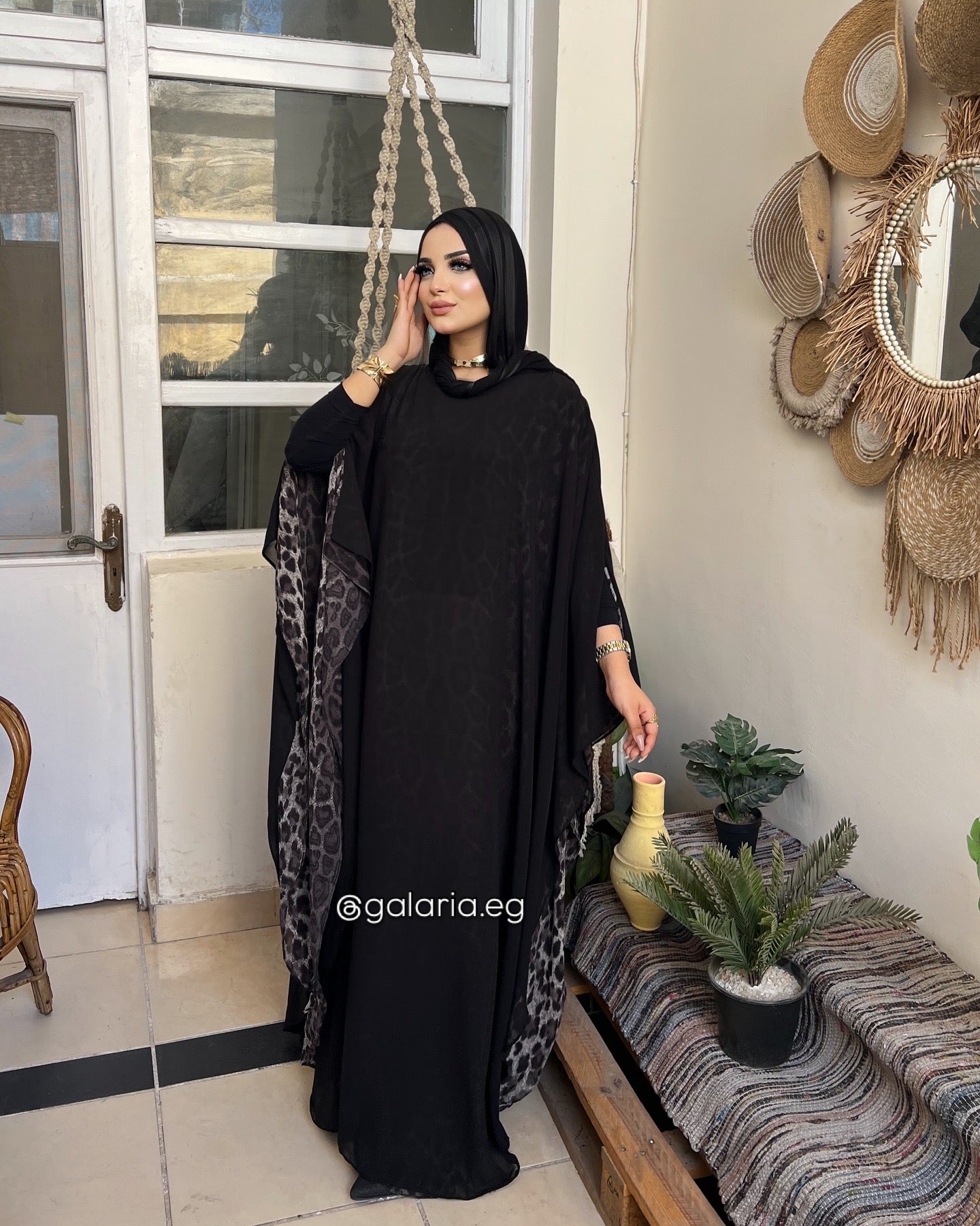 Leopard Flow Abaya