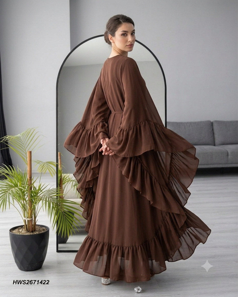 Elara Chiffon Abaya
