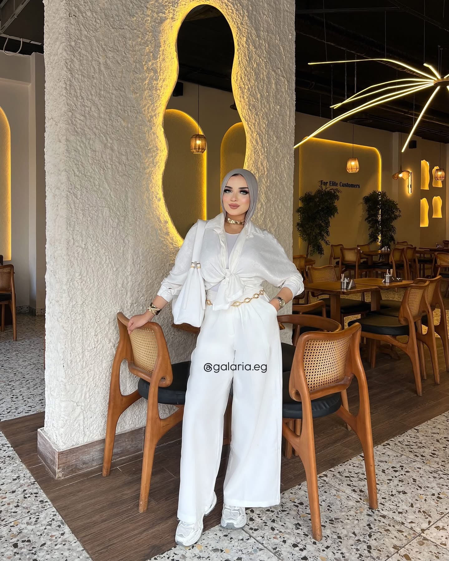 Wide Leg Pants - White
