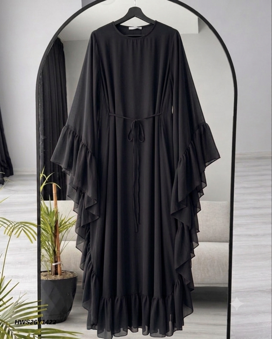 Elara Chiffon Abaya