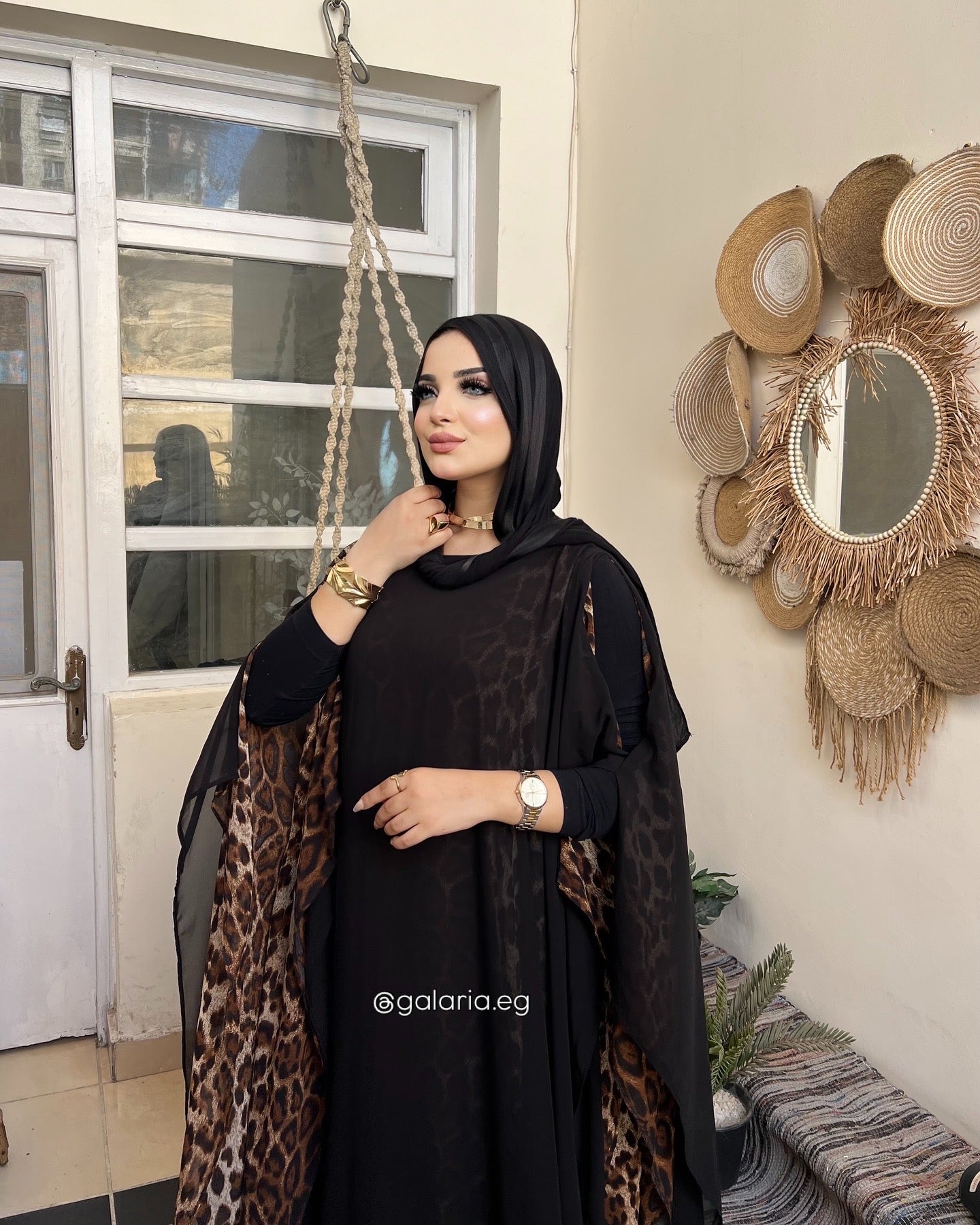 Leopard Flow Abaya