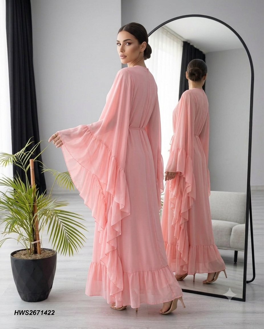 Elara Chiffon Abaya