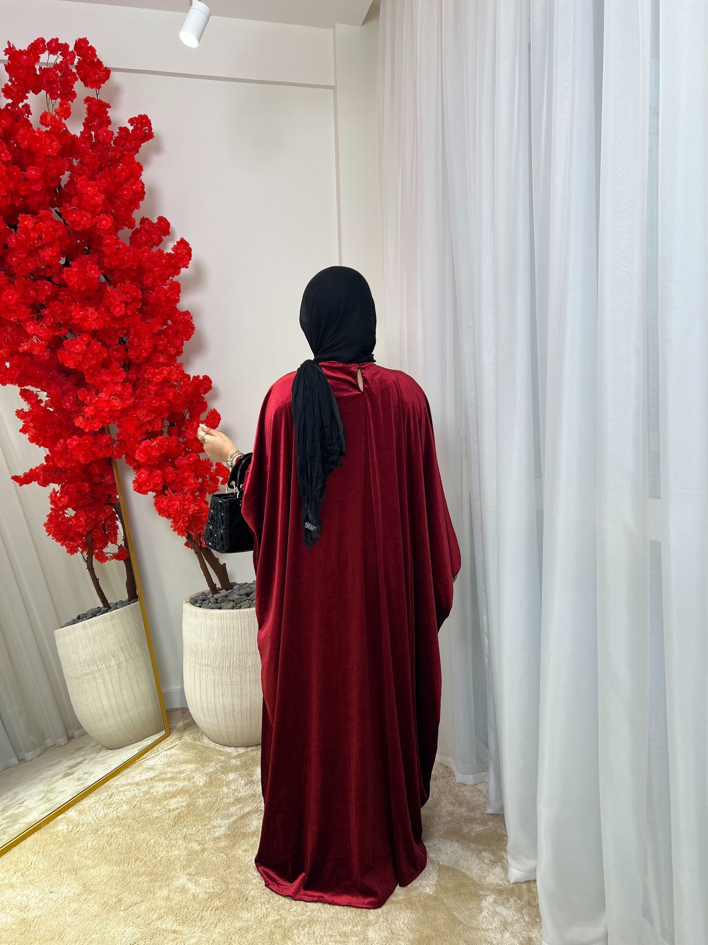 Emilia Velvet Ruffle Dress + Velvet Pants