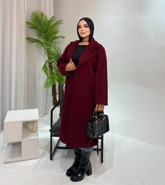 Sandra’s Coat - Burgundy