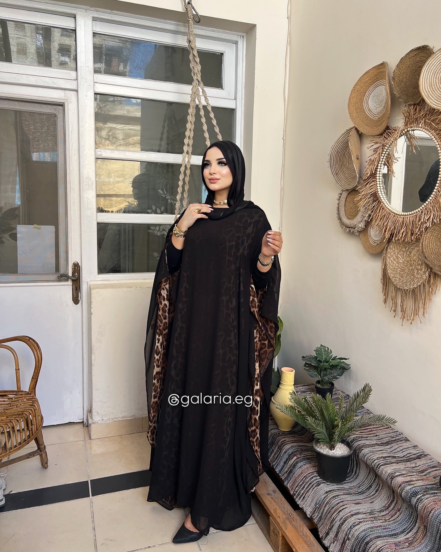 Leopard Flow Abaya