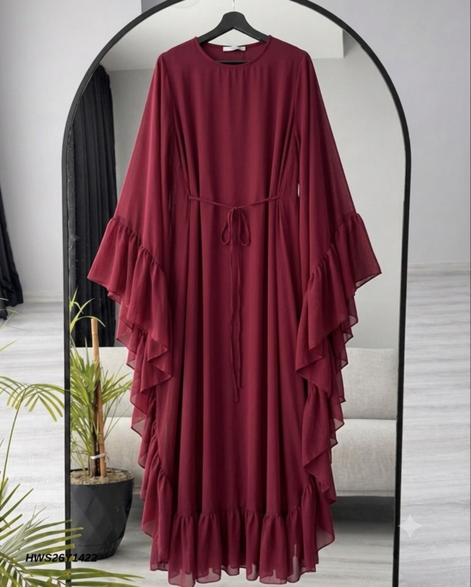Elara Chiffon Abaya
