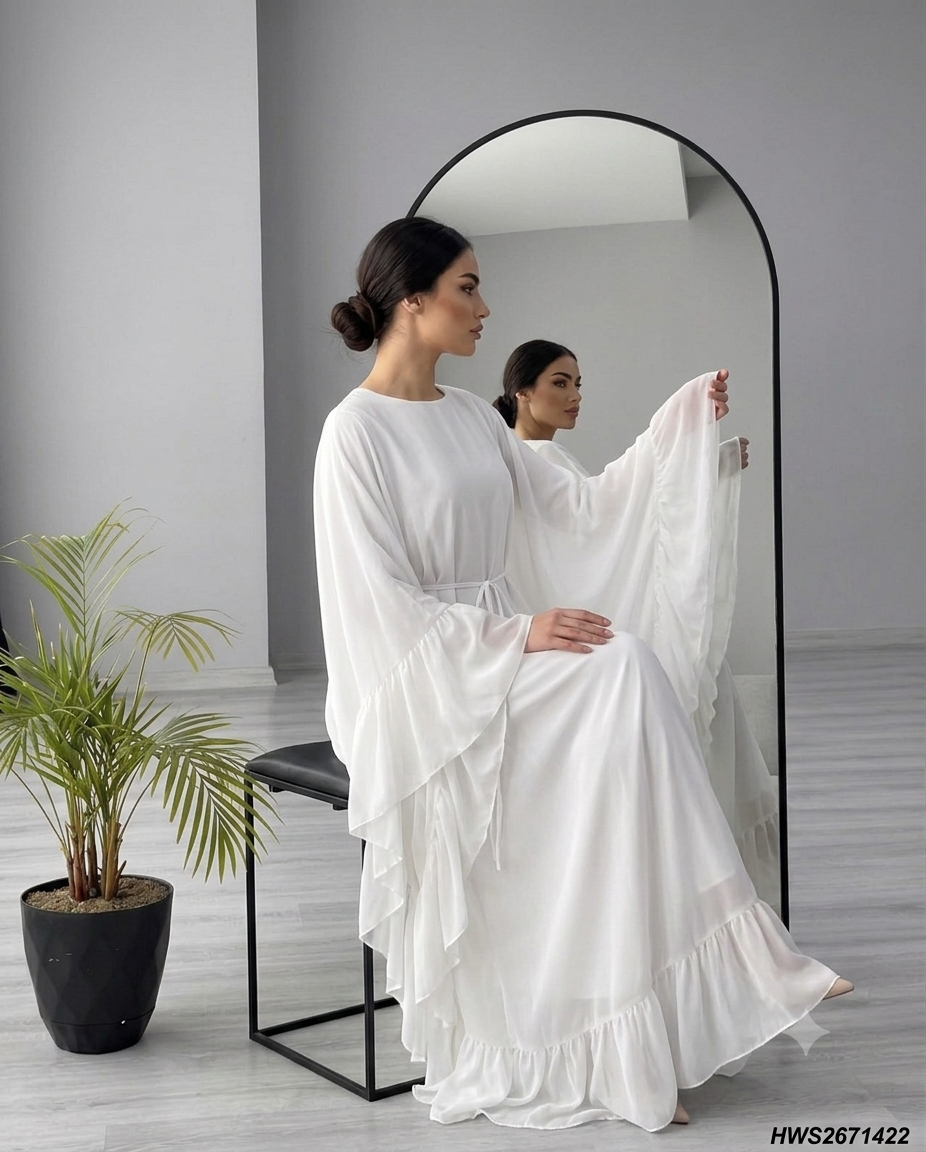 Elara Chiffon Abaya