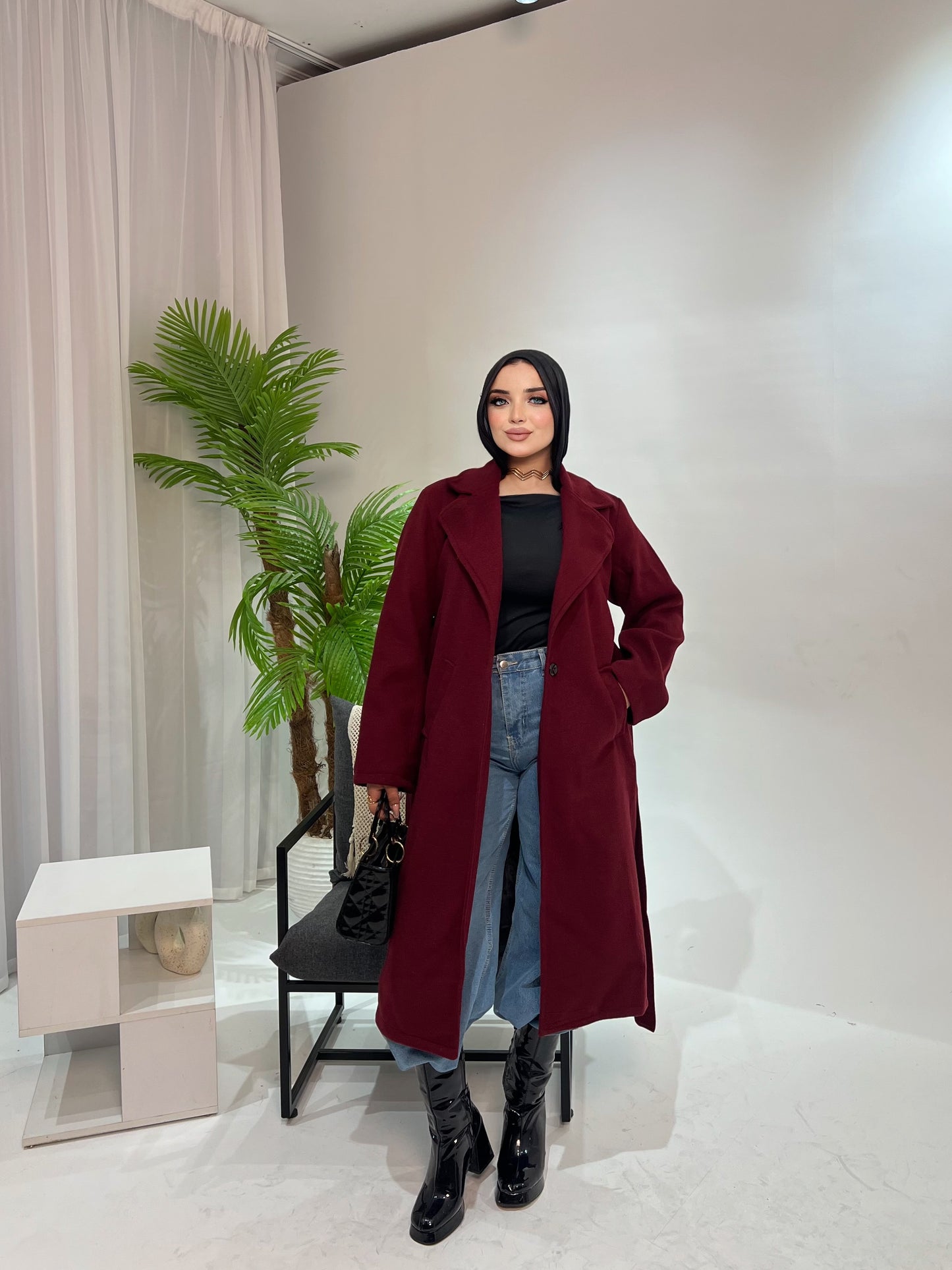 Sandra’s Coat - Burgundy