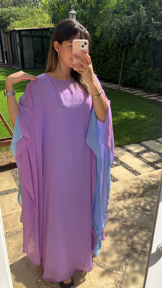 Flow Abaya - Lavender x Baby Blue