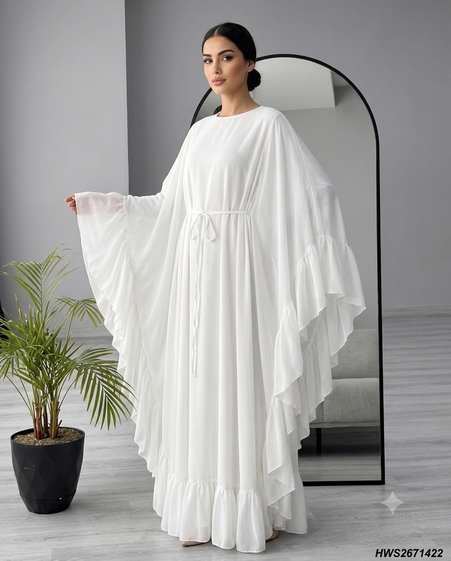 Elara Chiffon Abaya