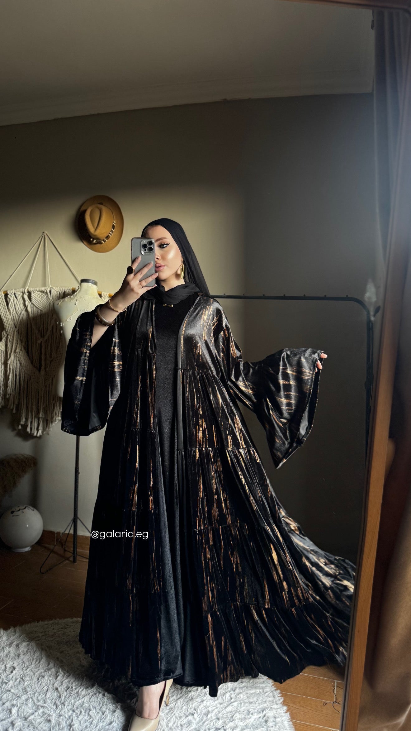 Luxe Ruffled Abaya